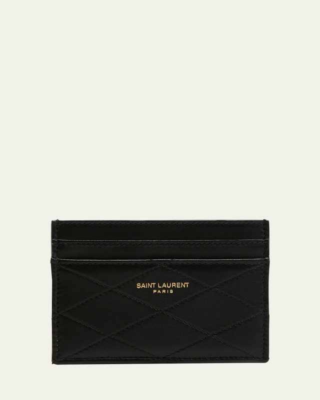 YSL Quilted Lambskin Card Holder
